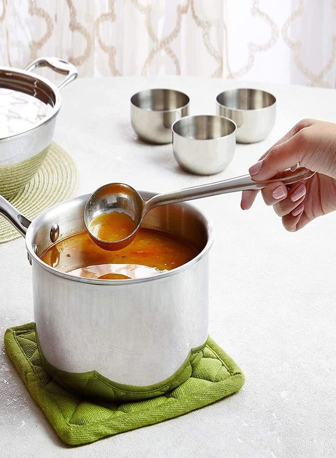 faas 14 Inch Stainless Steel Strainer, 12 Inch Hand Blender Wire Whisk, 10.5 Inch Stainless Steel Basting/Serving Ladle/Kitchen Tools Combo of 3 - Image 2