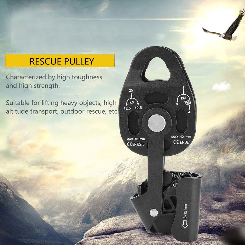 Magnalium Alloy Heavy Duty Single Swivel Pulley Block Rescue Safety Equipment - Image 4
