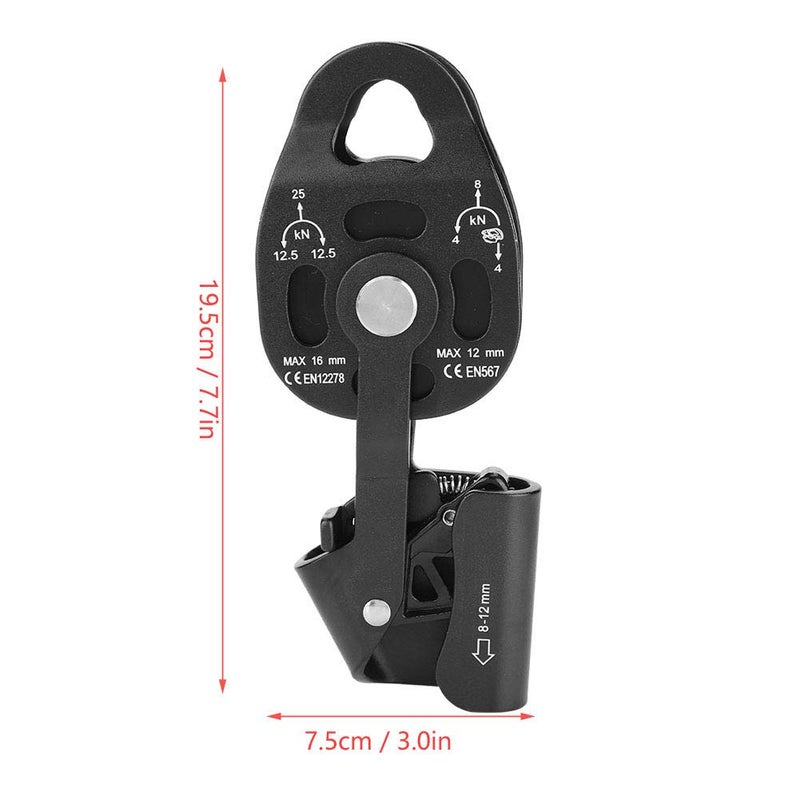 Magnalium Alloy Heavy Duty Single Swivel Pulley Block Rescue Safety Equipment - Image 3