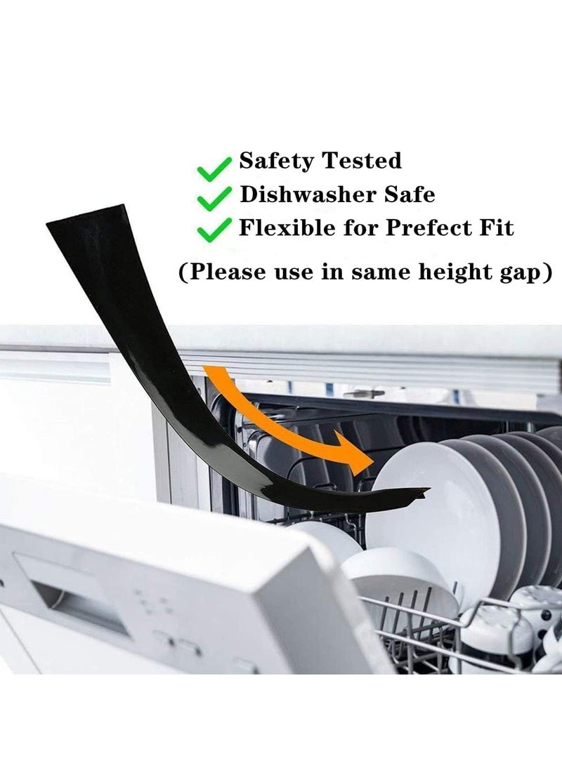 Oasisgalore 21 Inches Black Gap Filler Kitchen Adjustable Silicone Gap Cover for Stove Counter - Kitchen Stove Heat Resistant Cover Easy Clean  - Image 4