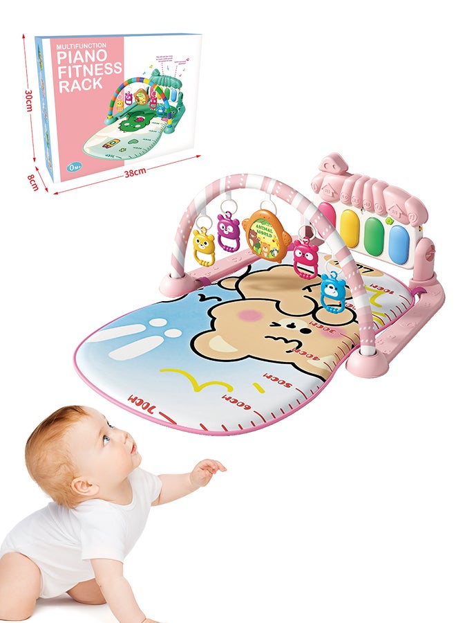 MaBaby Baby Play Mat Activity Gym, Musical Activity Center, Kick and Play Piano Gym, Tummy Time Mats for Newborn Babies Infants Toddlers Boys Girls - Image 1