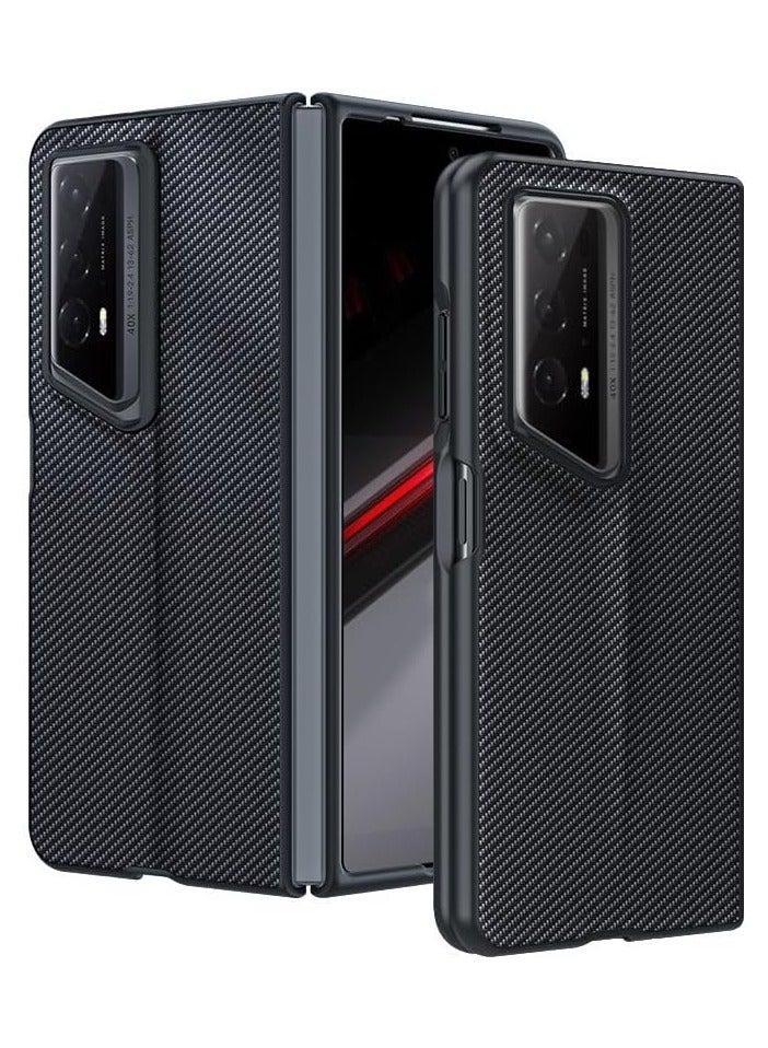 Case Compatible with Honor Magic V2 RSR Porsche Design, Slim Thin Carbon Fiber Classic Design Soft Hybrid Bumper Lightweight Shockproof Durable Protective Phone Cover