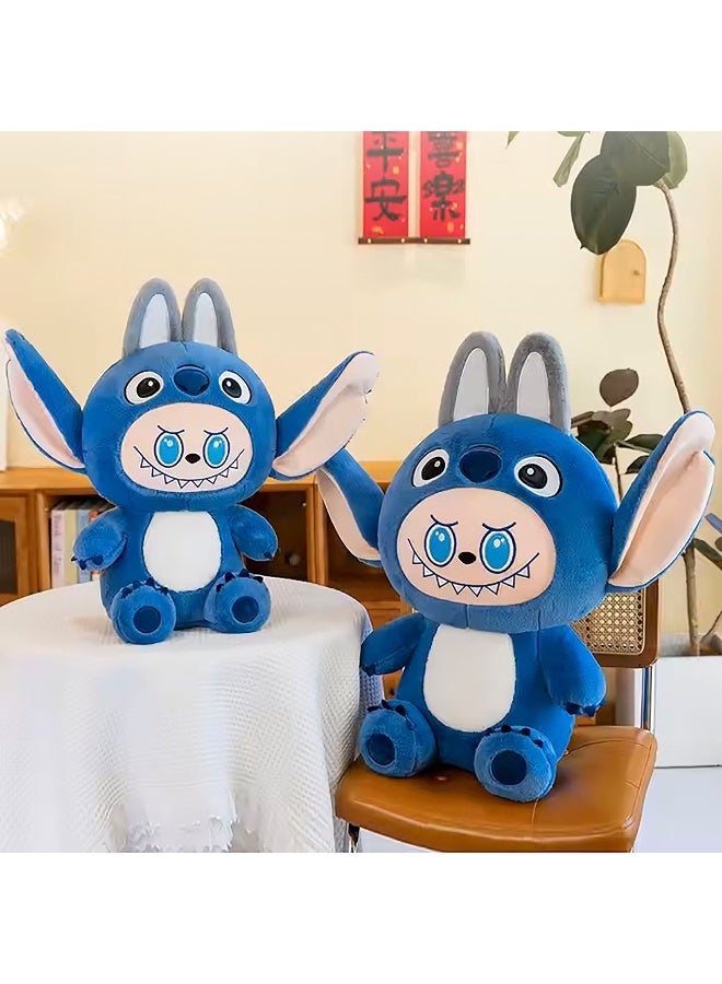 Blue Koala Plush Toy 25Cm Soft Stuffed Animal With Big Ears Kawaii Bear Stitch Style Labubu Inspired Little Monster Collectible Doll