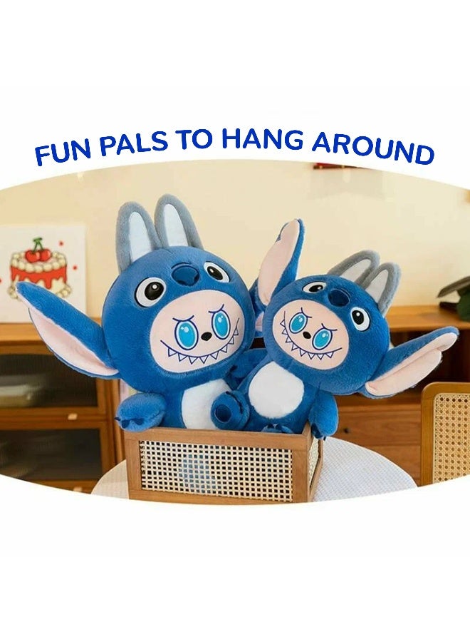 Blue Koala Plush Toy 25Cm Soft Stuffed Animal With Big Ears Kawaii Bear Stitch Style Labubu Inspired Little Monster Collectible Doll