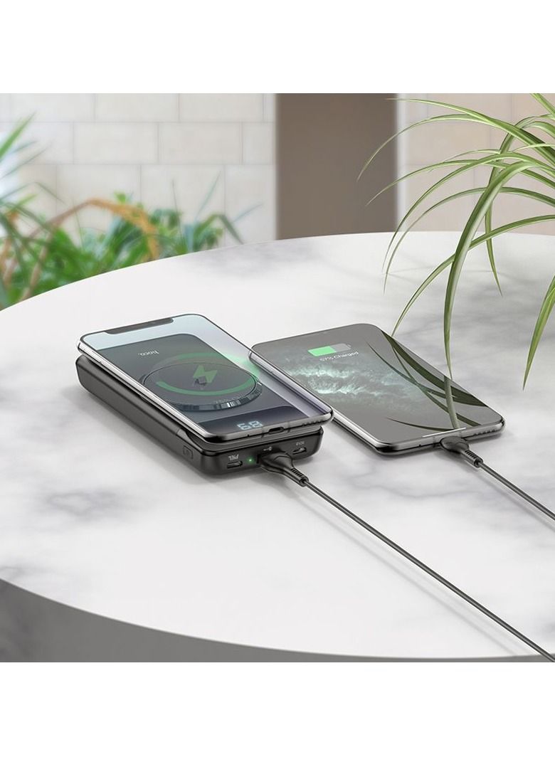هوكو HOCO J76 شاحن لاسلكي سريع 10000 مللي أمبير باور بانك شاحن لاسلكي بقوة ١٠٠٠٠ أمبير أمبير - Image 4