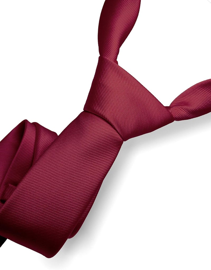 RBOCOTT Solid Color Tie Formal Necktie for Men - Image 2