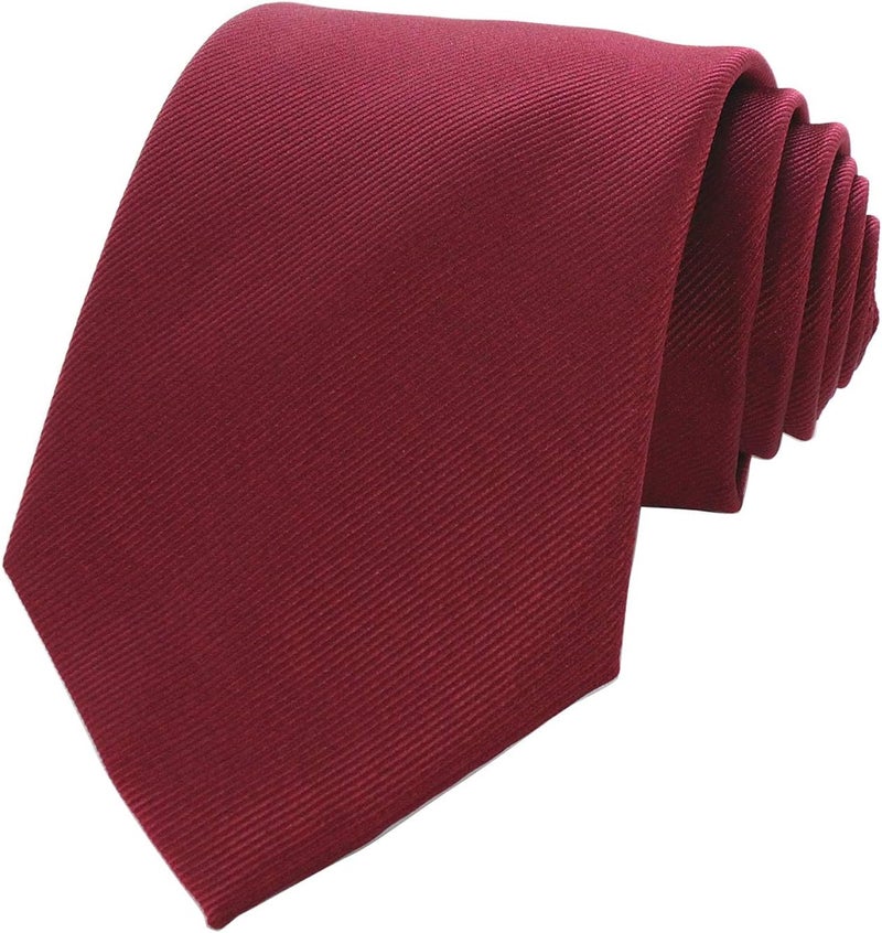 RBOCOTT Solid Color Tie Formal Necktie for Men - Image 3