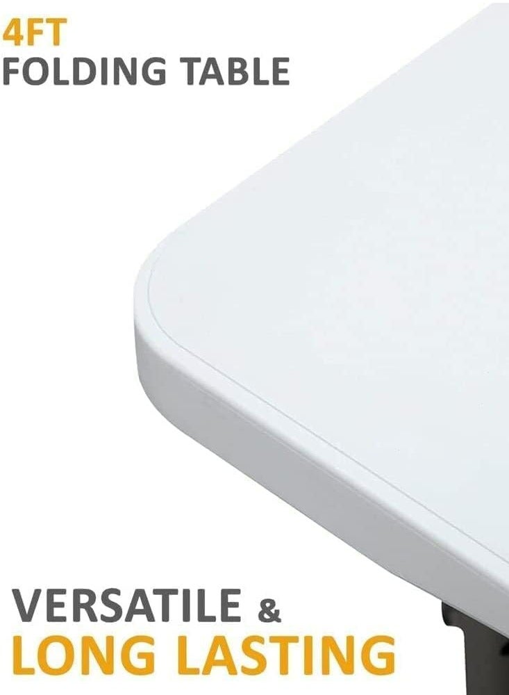 Toshionics طاولة تخييم خارجية قابلة للطي خفيفة الوزن محمولة لحفلات النزهات والشواء مع مقبض حمل تصميم قابل للتعديل قوي ودائم للتجمعات العائلية والجولات الذاتية وأسواق الليل - Image 4