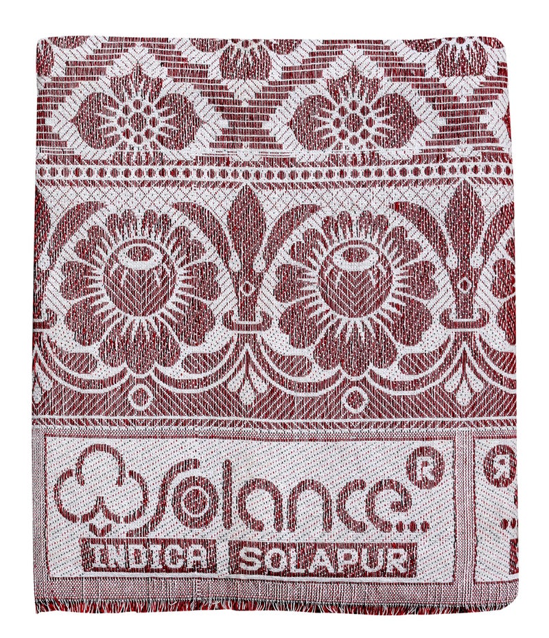 Mandhania Solapur Chaddar Cotton Single Blanket Pack of 1 Multicolor - Image 3