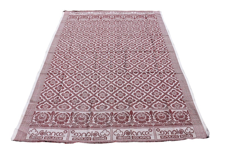 Mandhania Solapur Chaddar Cotton Single Blanket Pack of 1 Multicolor - Image 2