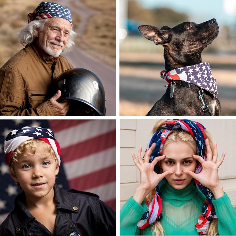 ComboCube 12 Pack(one Dozen) Multi-Purpose Cotton Paisley Cowboy Bandanas Headband for Men and Women - Image 4
