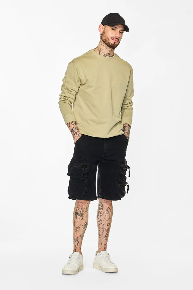 SNITCH Core Lab Beige Solid Sweater