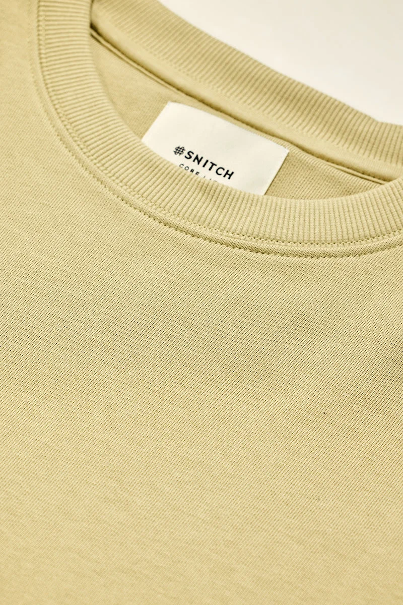 SNITCH Core Lab Beige Solid Sweater