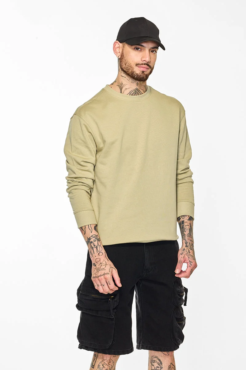SNITCH Core Lab Beige Solid Sweater
