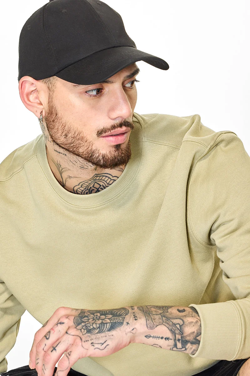 SNITCH Core Lab Beige Solid Sweater