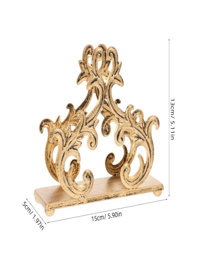 حامل مناديل TOPPERFUN، 5.90 × 5.11 × 1.96 بوصة، حامل مناديل معدني مزخرف على شكل غصن صفصاف، موزع مناديل ورقية، مناسب لسطح المطبخ وطاولة الطعام. - Image 2