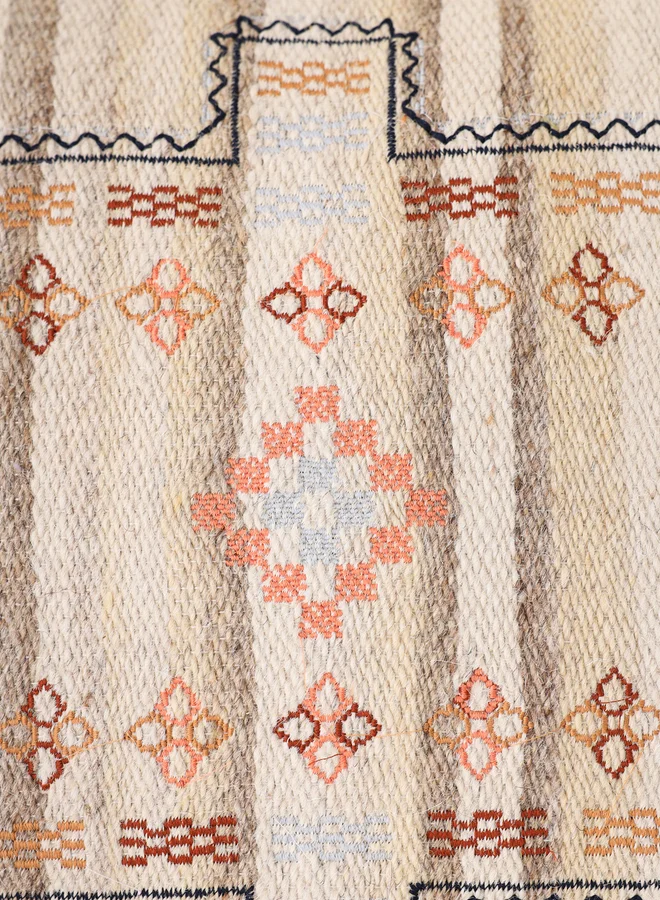 sanskrutihomes sanskrutihomes Geometric Print Organic Cotton Cushion Cover - 45x45cm