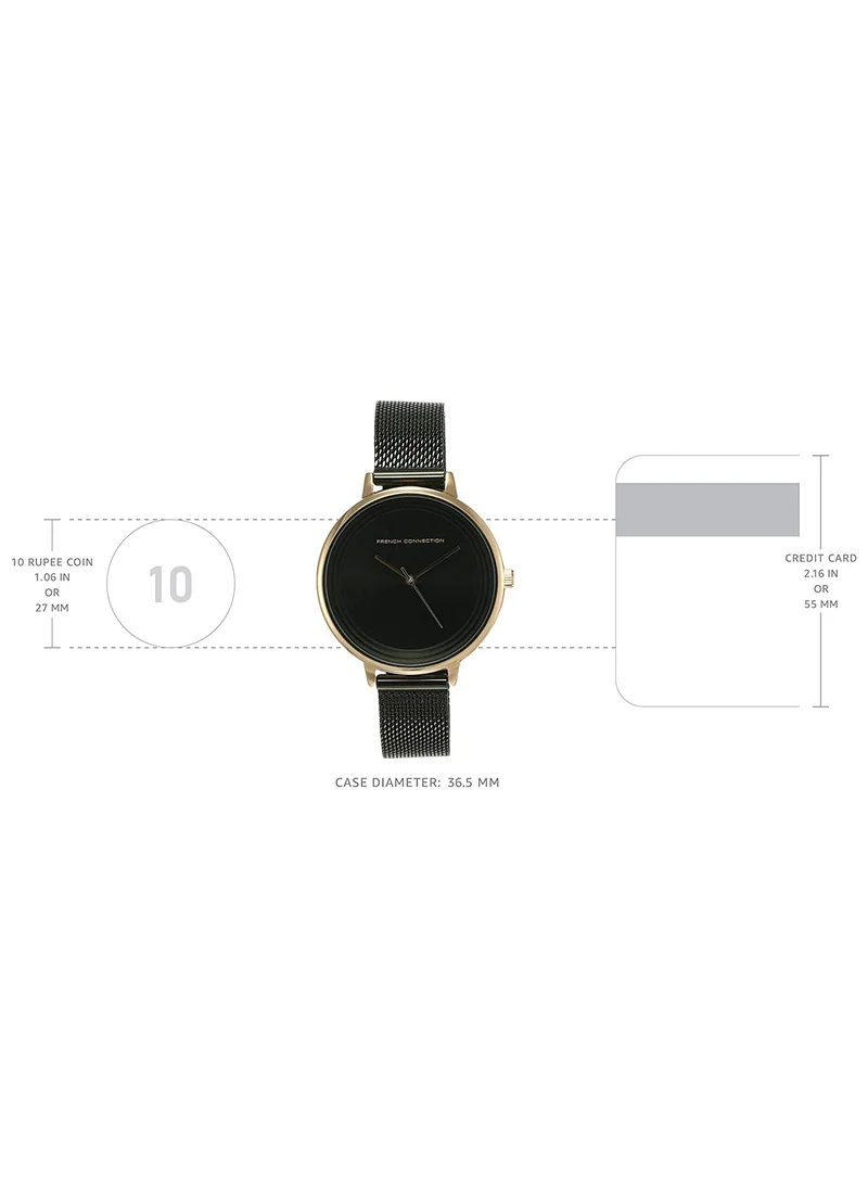 French Connection French Connection Analog Black Dial Women's Watch 37 mm FCN0001D