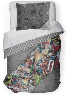 Jay Franco Jay Franco Marvel Comics 80th Anniversary Full/Queen Comforter & Sham Set - Super Soft Kids Reversible Bedding - Fade Resistant Microfiber  - Image 1
