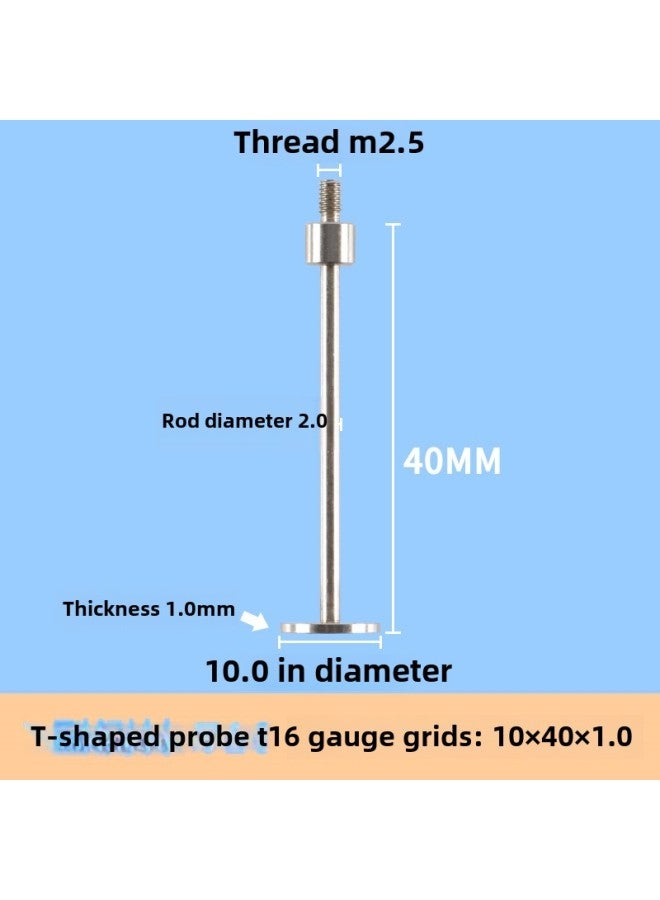 # Dial Indicator Needle Flat Tip Measuring Special-shaped Gauge Needle Curved Gauge Measuring Table. Thousands Of Minutes Meter High-Color:Violet  - Image 1