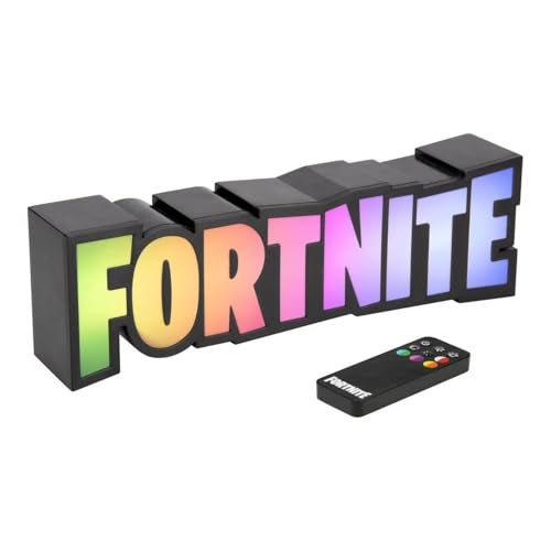 Paladone Fortnite RGB ColourChanging Logo Light Officially Licensed Gaming Lamp with Remote Control Wall or Desk Display USB Powered Dcor for Gamers - Image 1