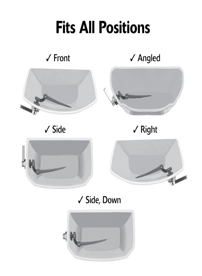 Korky 6070BP BN STRONGARM Tank Lever, Universal to Fit Front Angled Side Left and Right Mount Toilets, Brushed Nickel, Classic Style - Image 4
