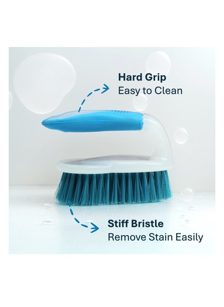 Clean and Care Cleaning Set Dust Pan with Brush Holder Dish Brush Scrubbing Brush with Handle and Hand Wiper Window Squeegee Assorted Color - pzsku/ZCBBF4112C5B3C2DEB66FZ/45/_/1718004246/fcf0b459-9dc9-4f81-a77a-01300d70a43c