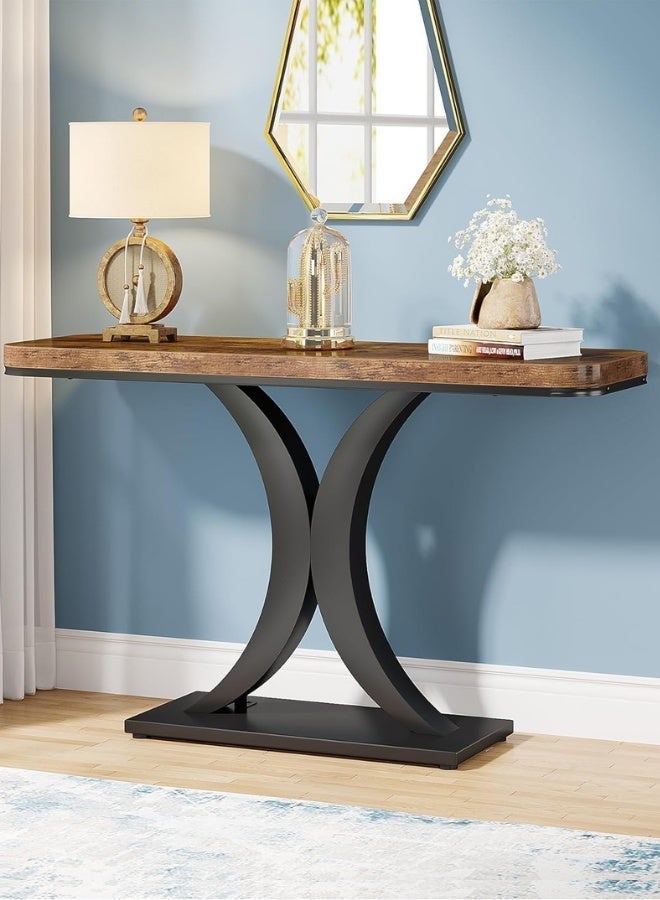 هومونير طاولة كونسول صناعية نحيفة مقاس 40 بوصة للمداخل، خلف الأريكة، والممرات، وغرفة المعيشة - Image 4