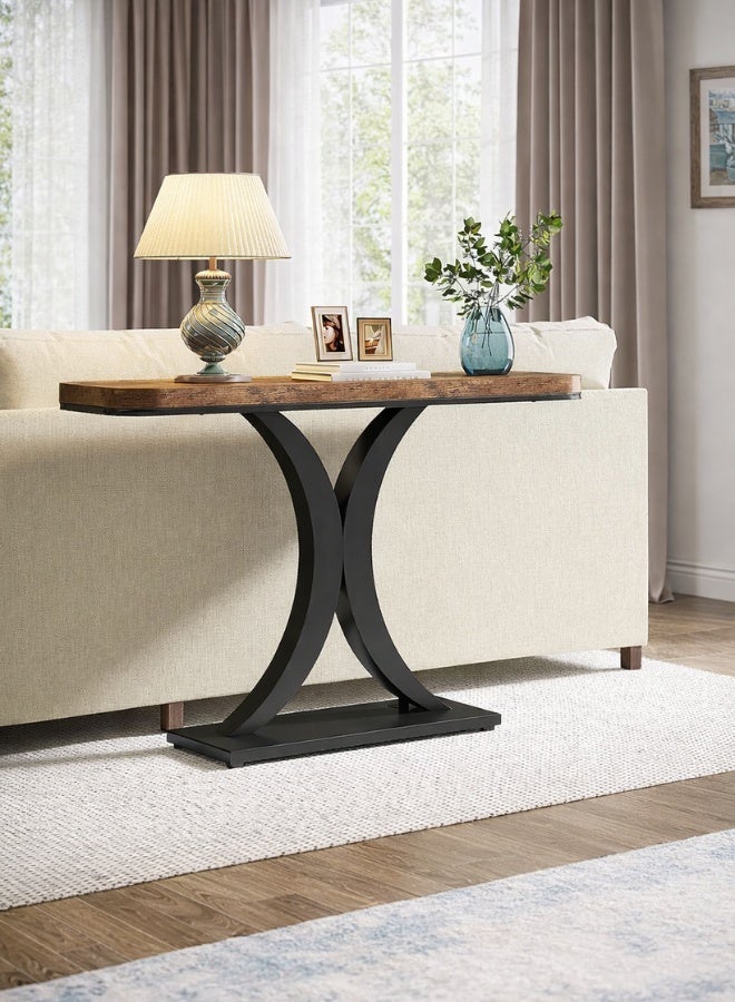 هومونير طاولة كونسول صناعية نحيفة مقاس 40 بوصة للمداخل، خلف الأريكة، والممرات، وغرفة المعيشة - Image 5