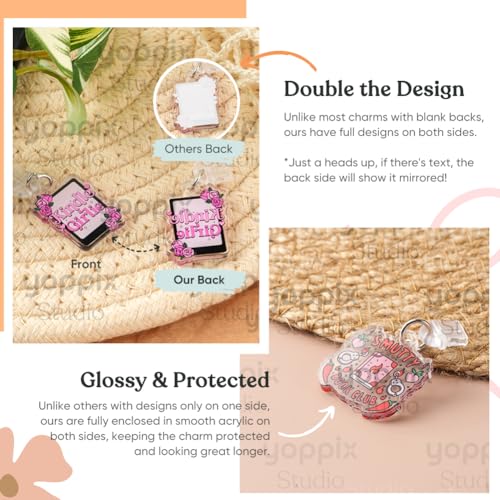 YOPPIX 9PCS Charms for E-Reader, About Fantasy Dragon Theme Dust Plug Charm Compatible with Type C Charging Port, Gift for Book Lover Readers Men Women Teachers Students, Accessories for E-Reader - Image 3