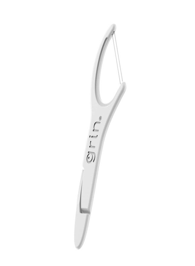 Grin Dental Floss |3 Packs of 60 (Double Twice The Clean Deux Fois Plus Propre), White, Total: 180, 1.0 Foot, 0.18 pounds - Image 3