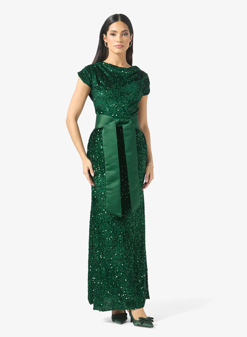 Namshi X Shimmer Sequinned Gown