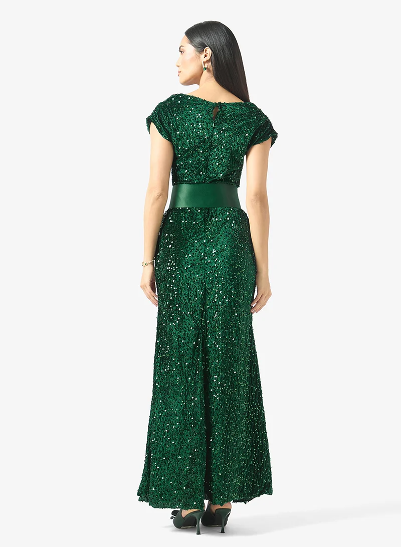 Namshi X Shimmer Sequinned Gown