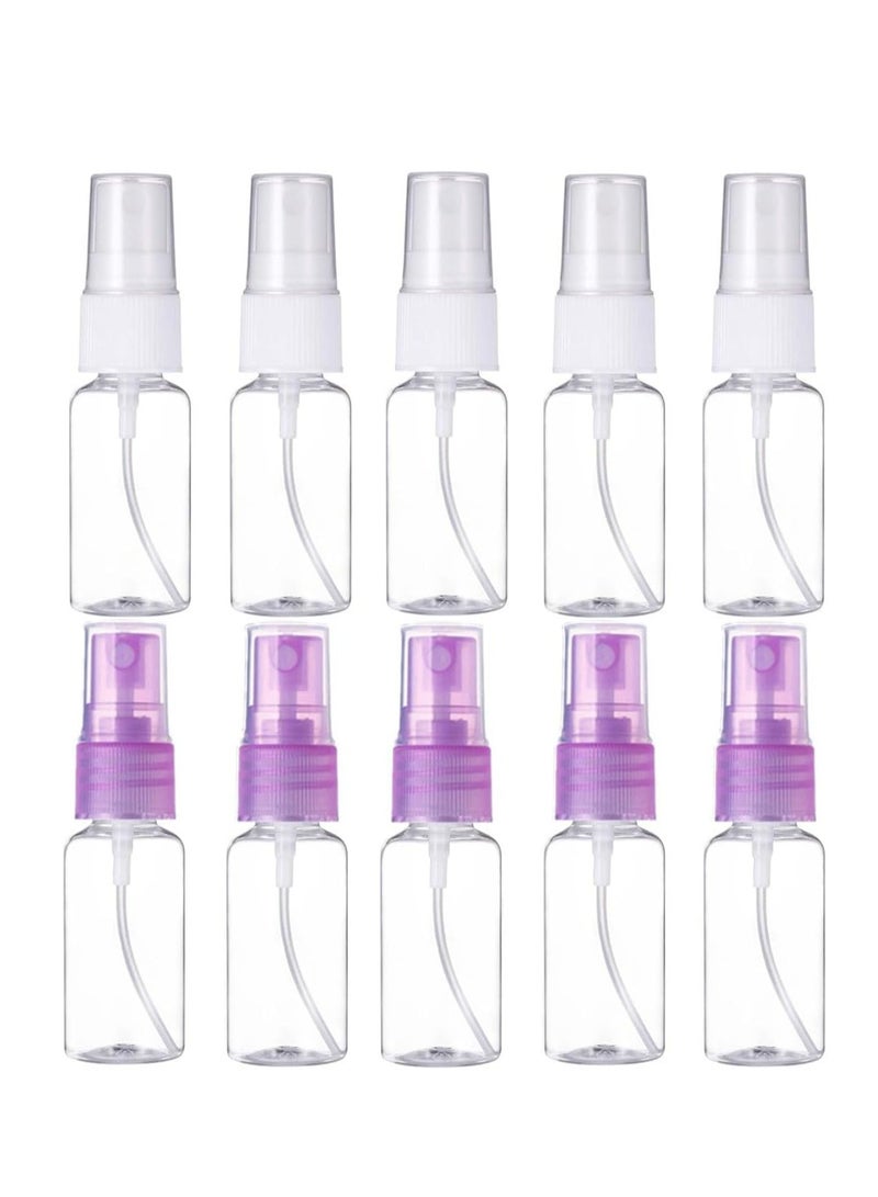 Oasisgalore 10 Pack 15ml Leakproof Fine Mist Spray Bottles, Transparent Plastic, for Cosmetics & Perfumes - Image 1