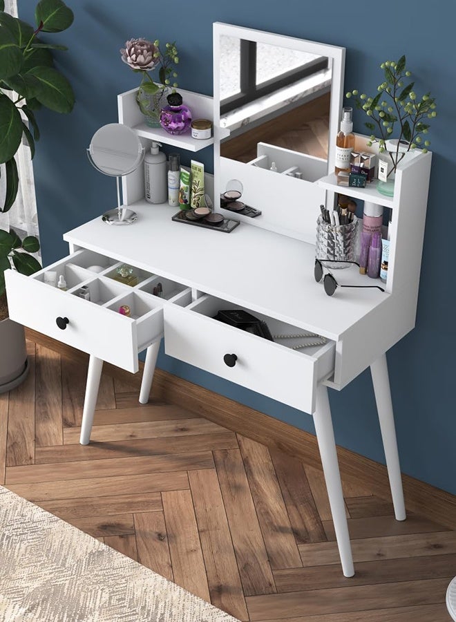 Home Canvas Home Canvas GlamourGaze Dressing Unit White  - Image 1