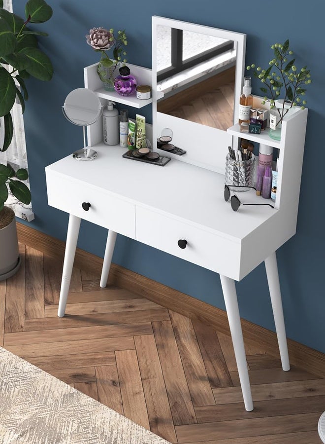 Home Canvas Home Canvas GlamourGaze Dressing Unit White  - Image 3
