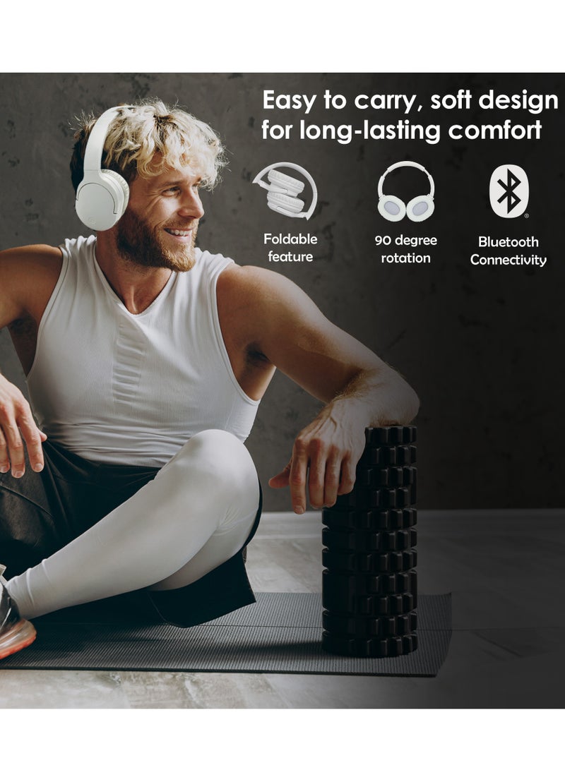 موديكس KO23BT1100W سماعة رأس بلوتوث لاسلكية، متوافقة مع آيفون وأندرويد، أبيض - Image 4