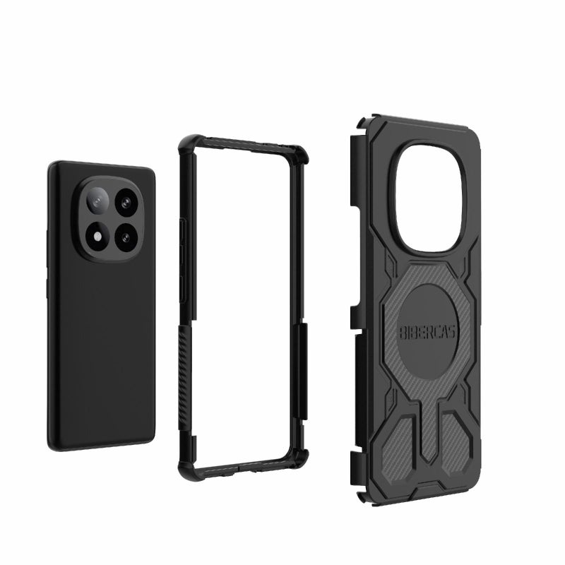 بيبركاس جراب هاتف مقاوم للصدمات Magsafe من سلسلة Real Color لهاتف Redmi Note 14 Pro+ 5G (رمادي) - Image 5