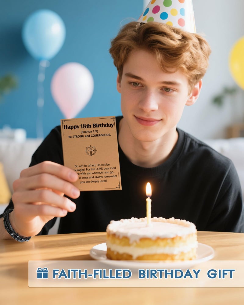 UNGENT THEM 18th Birthday Decorations Gifts for 18 Year Old Boys Teenage Happy Birthday Bracelet - Image 5