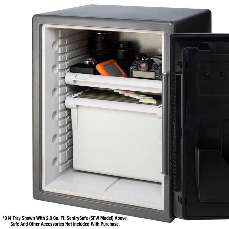 SentrySafe White Shelf Insert for SFW205 Fireproof and Waterproof Safes, Multi-Positional Shelf Storage Accessory for Safes, 914 - Image 3