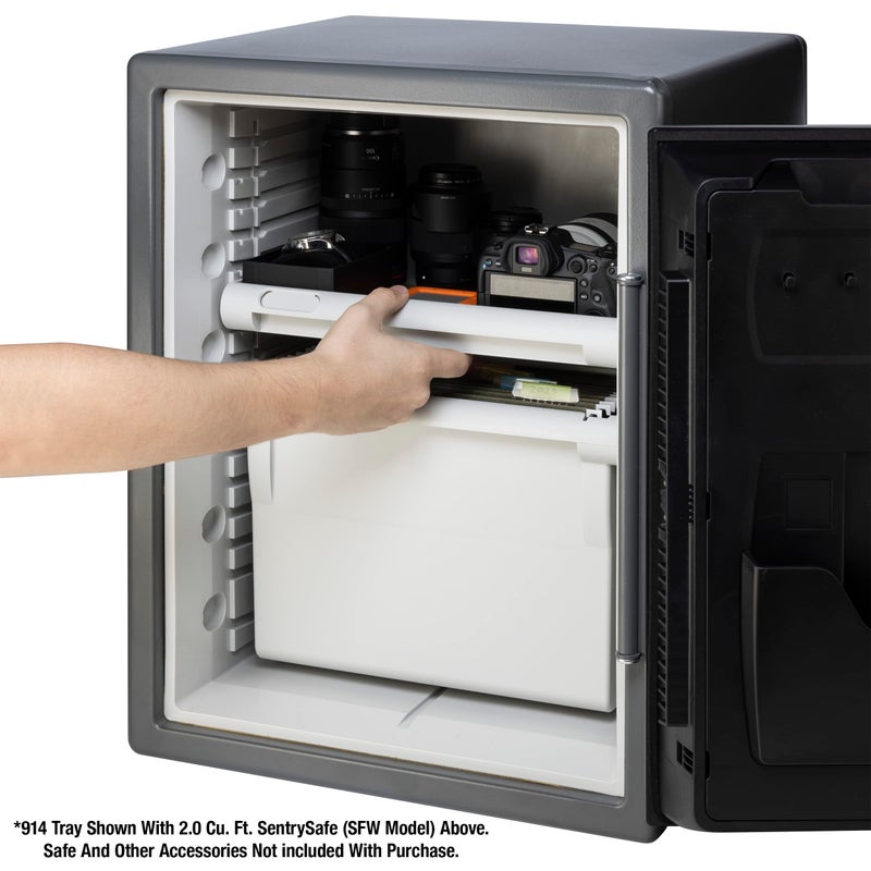 SentrySafe White Shelf Insert for SFW205 Fireproof and Waterproof Safes, Multi-Positional Shelf Storage Accessory for Safes, 914 - Image 4