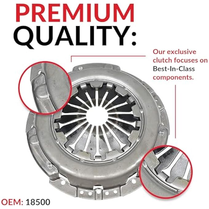 rayihni SOUTHEASTCLUTCH Clutch Kit 18500  compatible with FIAT 500 Vintage Sport Classic Pop Lounge Prima Edizione 20092018 14L GAS DOHC Naturally Aspirated - Image 3