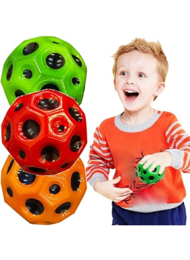 Astro Jump Ball , Planet Bouncy Balls (Orange, Red, Green)