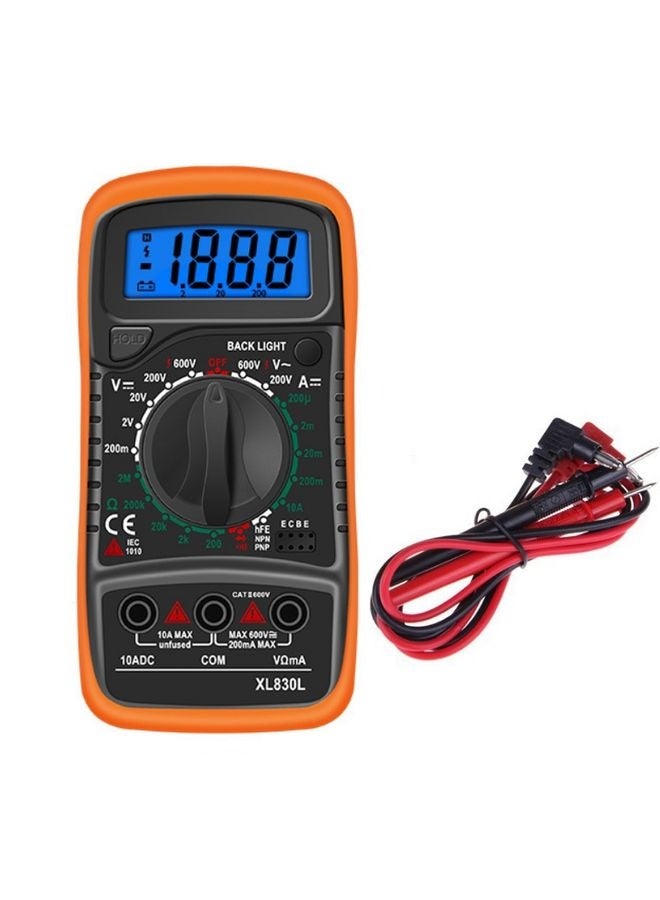 ANENG XL830L Multi-Function Digital Display High-Precision Digital Multimeter, Specification: Bubble Bag Packing(Orange)  - Image 1
