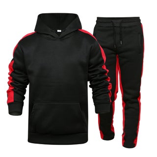 2024 Cross-border Explosions Sports Stripe Sweater suit Mens Casual Loose European Code Hoodie suit Wholesale Black - pzsku/ZCBBFC0FC9B66A1206684Z/45/1746232812/3386da2c-17f7-472b-a9a9-f9ccf311d830