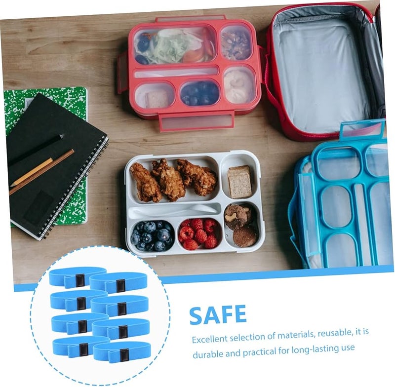 40 قطعة أربطة مطاطية لتثبيت حاوية الغداء، عصابات عالية المرونة، تحضير الوجبات، للاستخدام الخارجي - Image 3