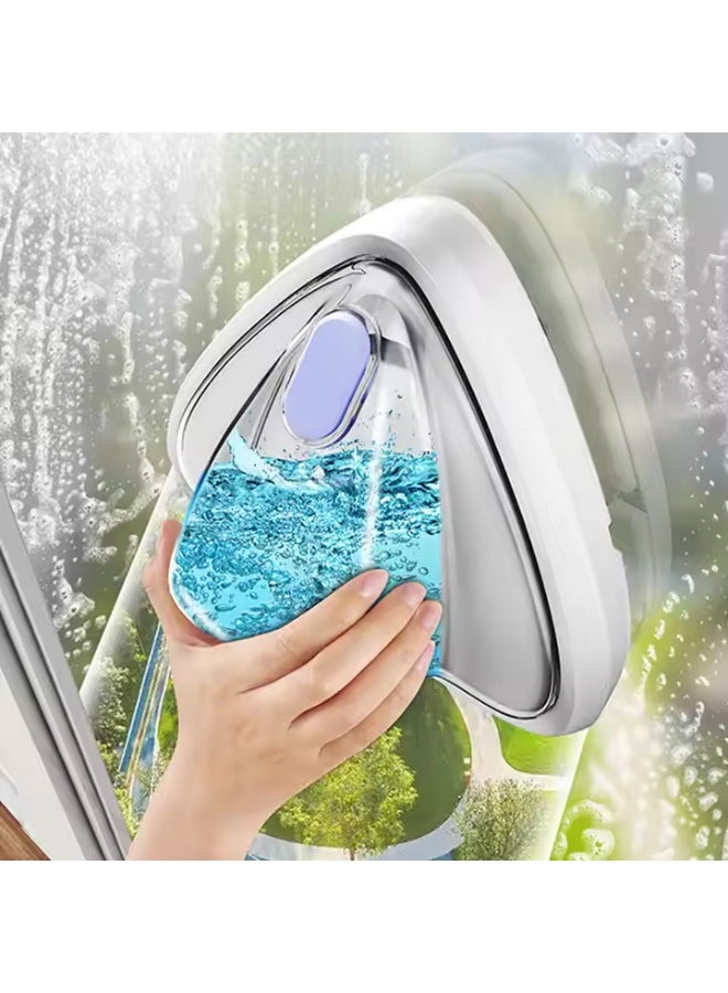 يلا جوي منظف ​​نوافذ مغناطيسي - ممسحة تنظيف زجاج النوافذ ذات الوجهين (3-8 مم) للزجاج المزدوج الفردي، أداة تنظيف الزجاج الأمامي القابلة للتعديل بستة ملفات للمباني الشاهقة - Image 1