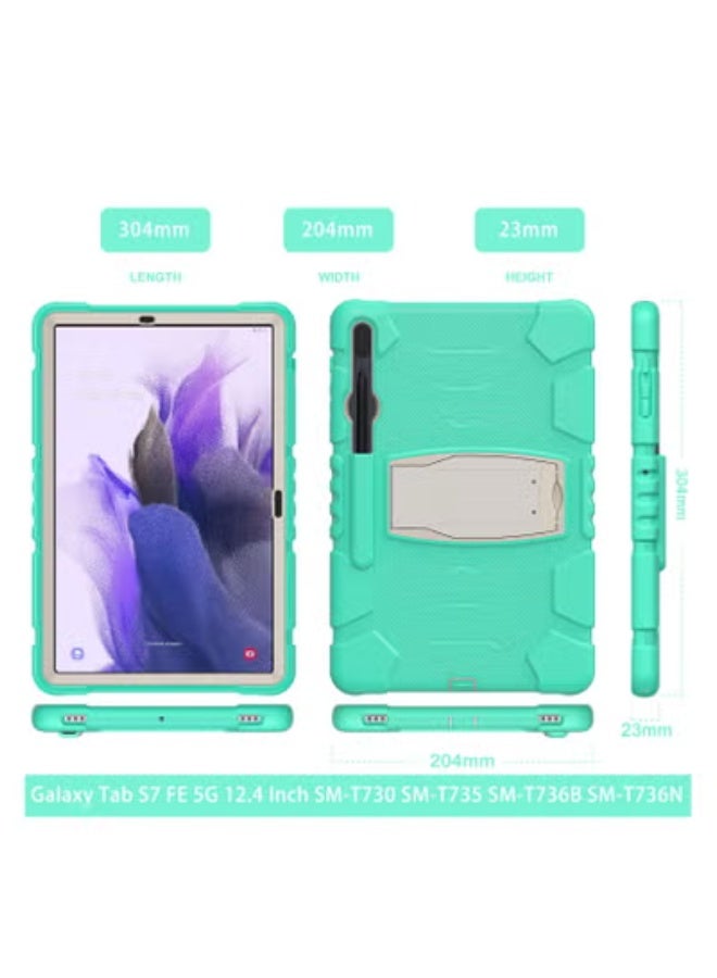 GULFLINK Back Cover Protective Case For Samsung Tab S7 FE T730/T735/T736B/T736N/T970/T975 12.4inch - Image 3