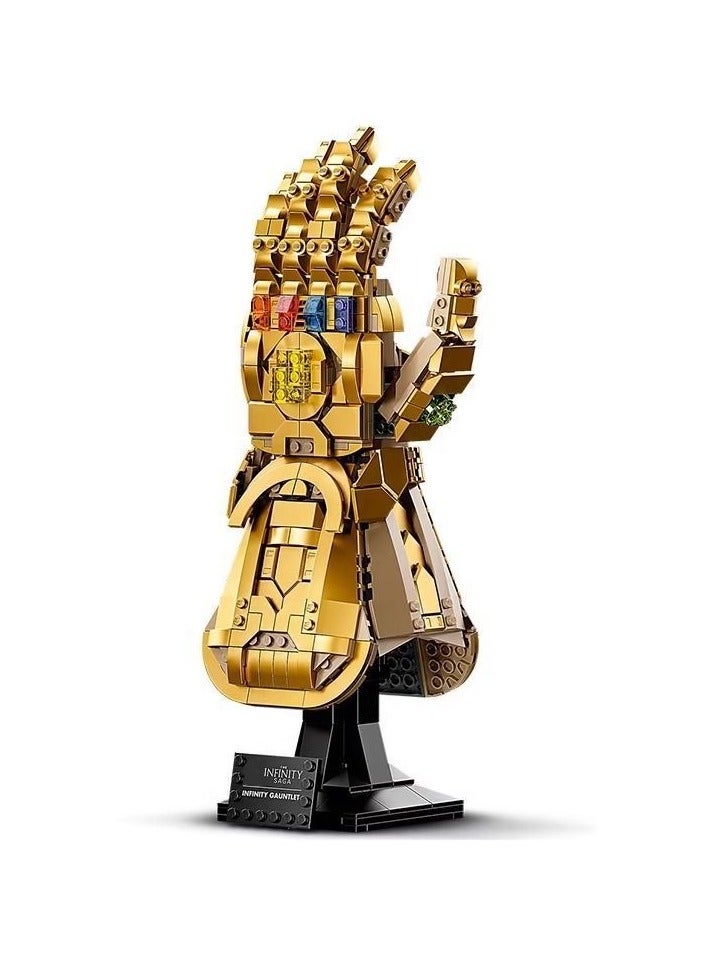General 66019 Avengers Marvel Thanos Infinite Gloves Infinite Gloves 2544 Small particles building block toys 90012 Gifts for family and friends  - Image 1