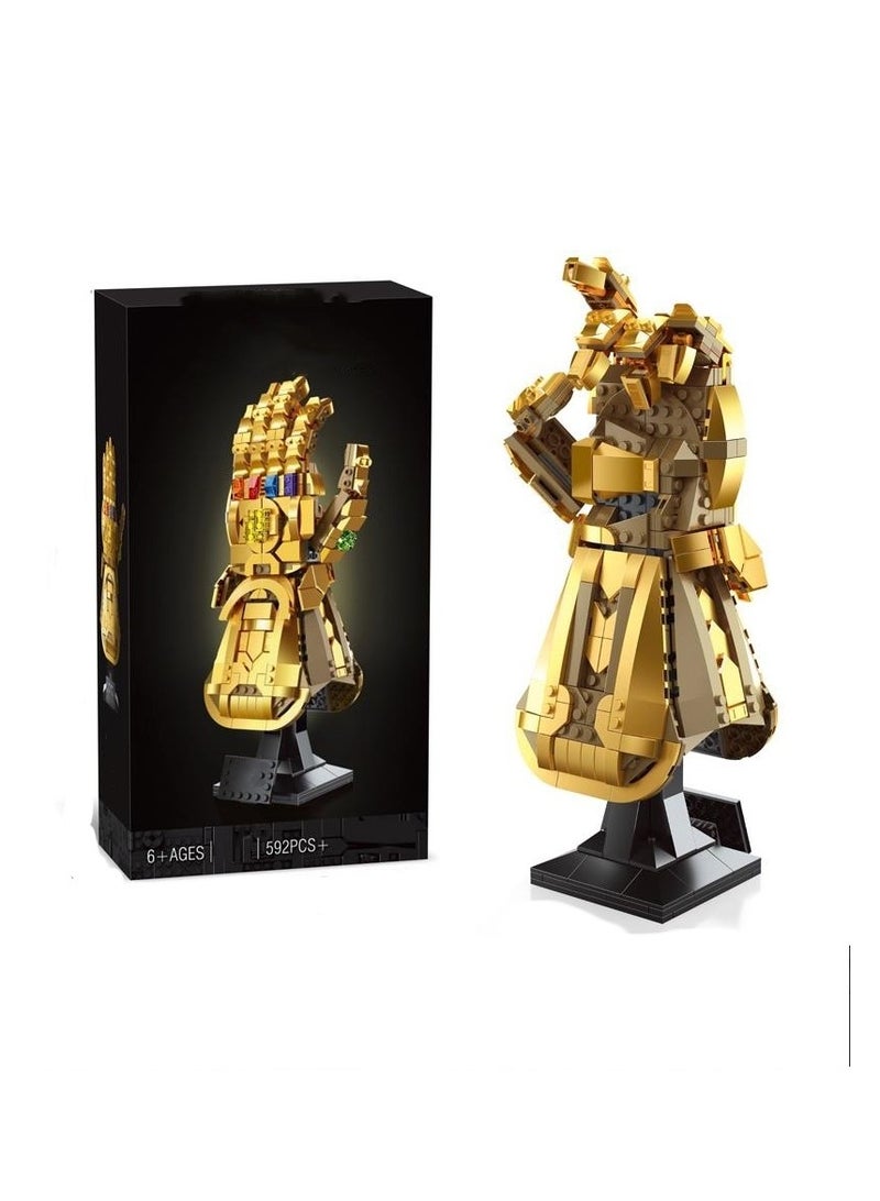General 66019 Avengers Marvel Thanos Infinite Gloves Infinite Gloves 2544 Small particles building block toys 90012 Gifts for family and friends  - Image 4